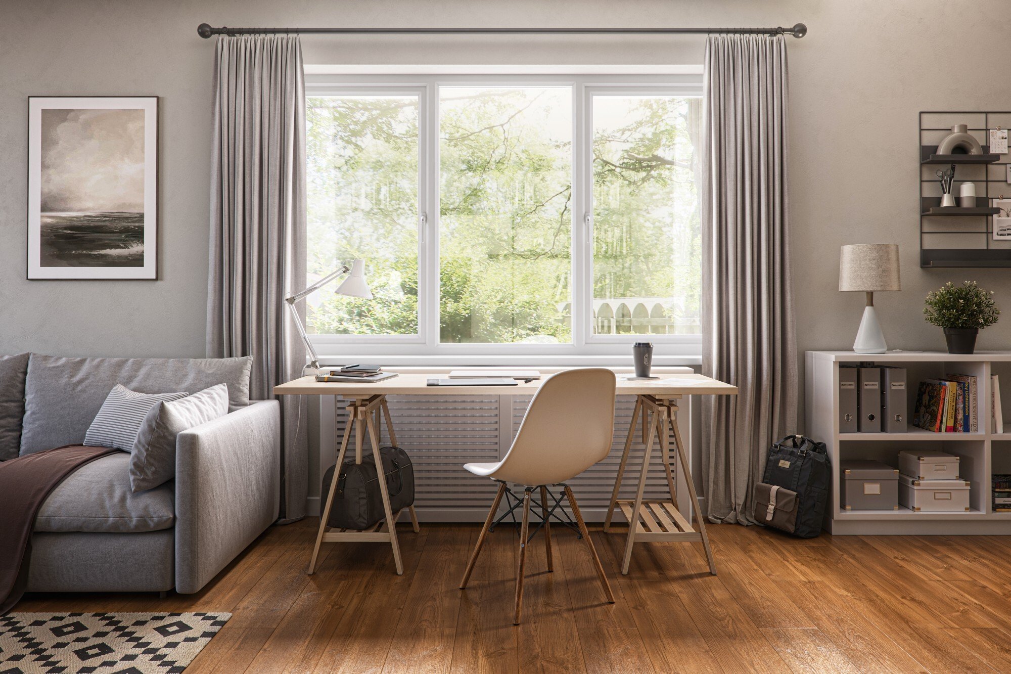 Home Office 1 Rebated with Chamfered Profiles-low